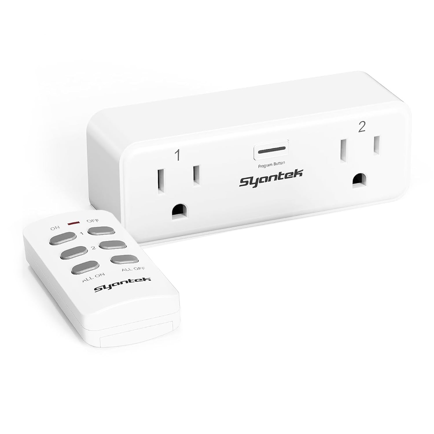 Dual-Channel Remote Outlet & Power Strip (RF, Home Office & Desk, USB & Surge Options, Independent A/B Control, 100–200-ft Range)