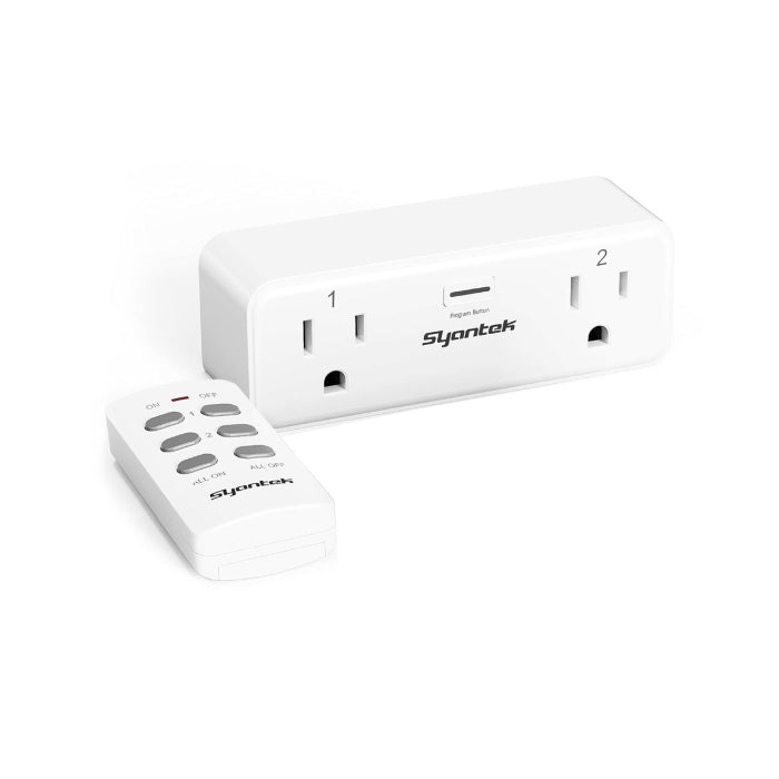Syantek Remote Control Outlet(1 Outlet + 1 Remote)