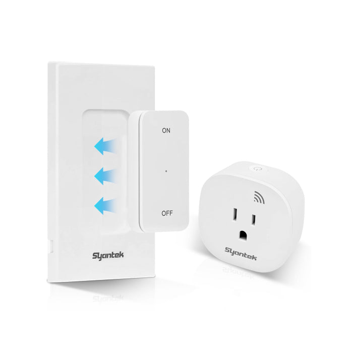 Syantek Remote Light Switch (Removable Wall Switch + Remote)