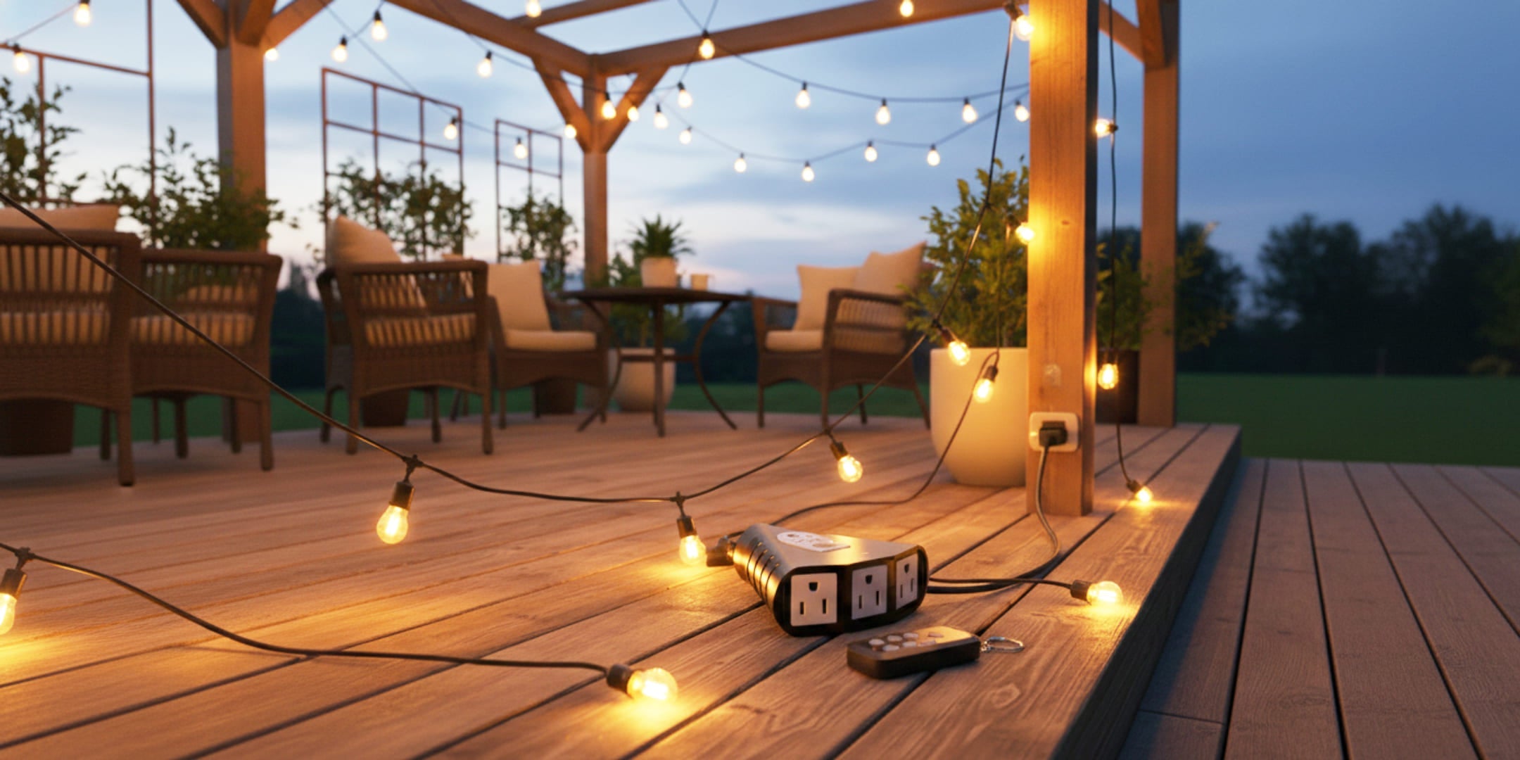 Patio/Porch/Deck & Bistro Lights Remote Outlets