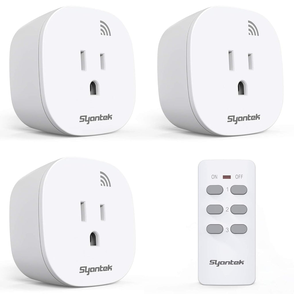Control Plug Hard-to-Reach Outlets Remote Control Plug (RF, 3+1/Single Plug, Dual-C