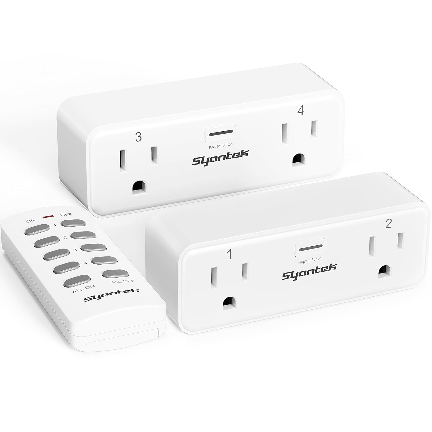 Dual-Channel Remote Outlet &amp; Power Strip (RF, Home Office &amp; Desk, USB &amp; Surge Options, Independent A/B Control, 100–200-ft Range)